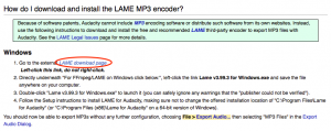 LAME encoder herunterladen