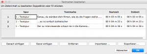 Texteditor in Audacity