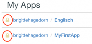 Ansicht Status App bei wit.ai