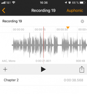Kapitelmarken App Auphonic