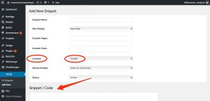 WordPress-Plugin Header Footer Code Manager