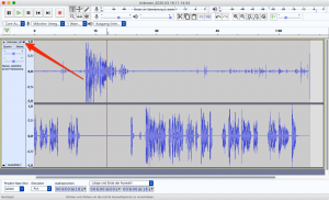 Screenshot Stereospur Audacity