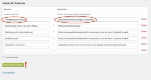 Abbildung Request und Destination Simple-301-redirect