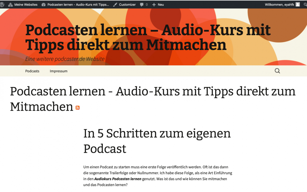Podcasts hosten mit podcaster.de