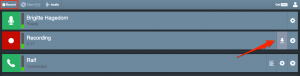 Screenshot Cleanfeed: Recording mit Pegelanzeigen