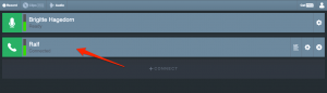 Screenshot: 2 Gesprächspartner in Cleanfeed