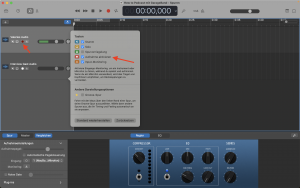Aufnahme aktivieren Podcasten Garageband
